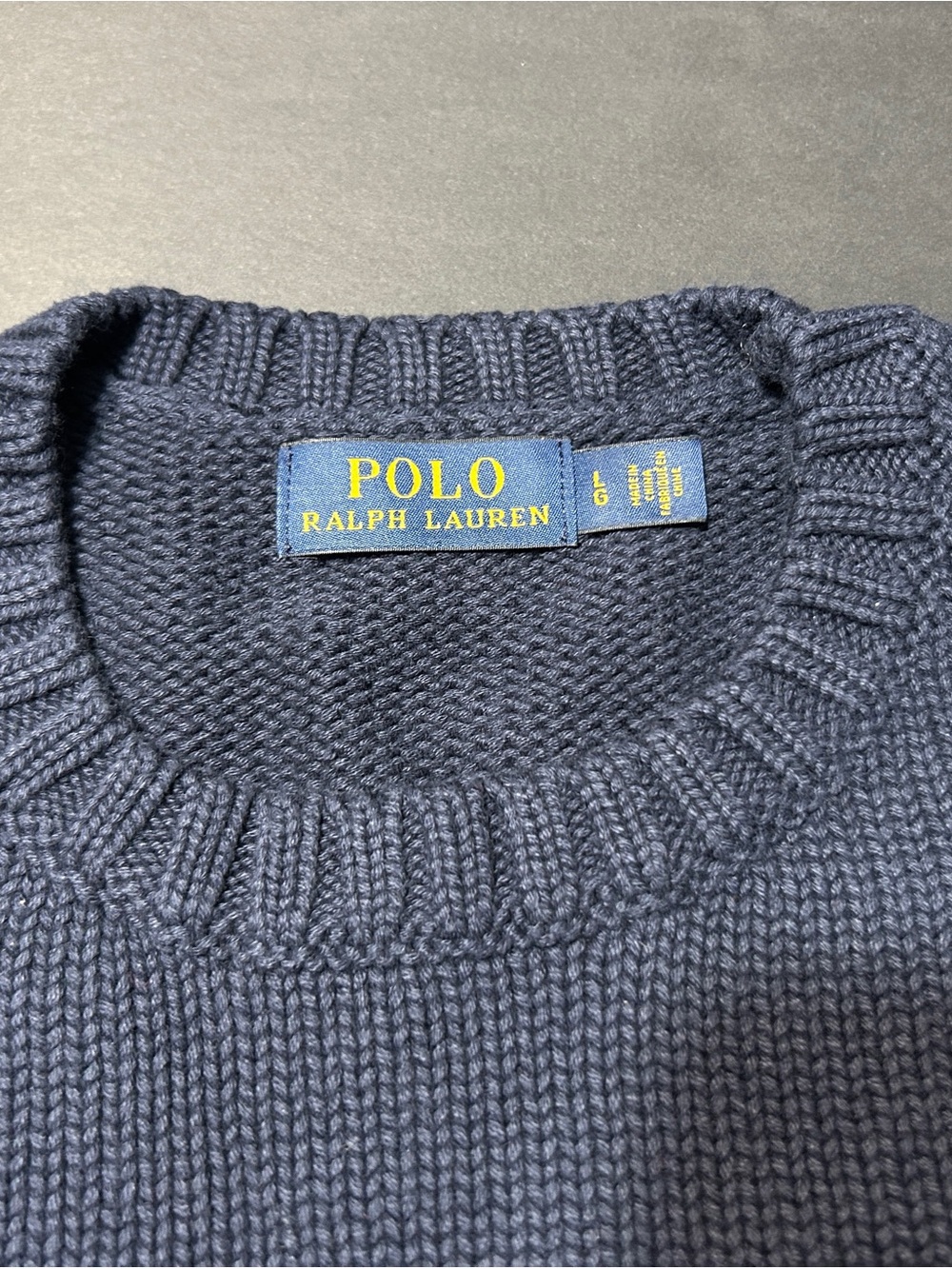 Vintage polo Ralph Lauren women’s Navy Crewneck Sweater with American Flag - Picture 3 of 16